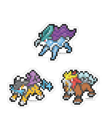 ポケットモンスター モバイルステッカー ライコウ&エンテイ&スイクン