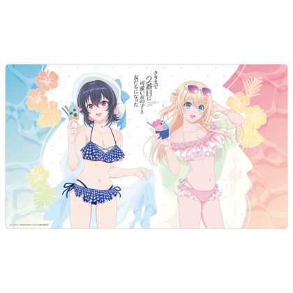 クラスで2番目に可愛い女の子と友だちになった描き下ろしラバーマット 水着