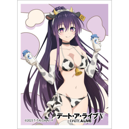 デート・ア・ライブV 描き下ろしスリーブ 夜刀神十香/牛柄水着